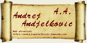 Andrej Anđelković vizit kartica
